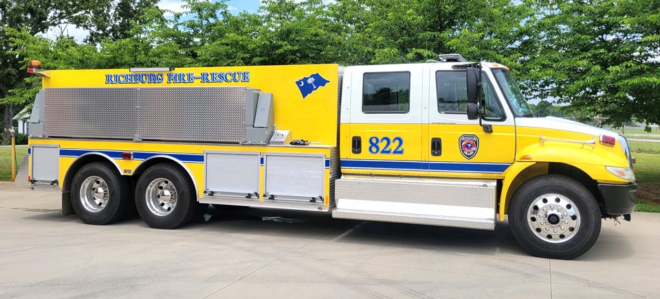 Lesslie-Welding-and-Fabrication-Yellow-Fire-Truck